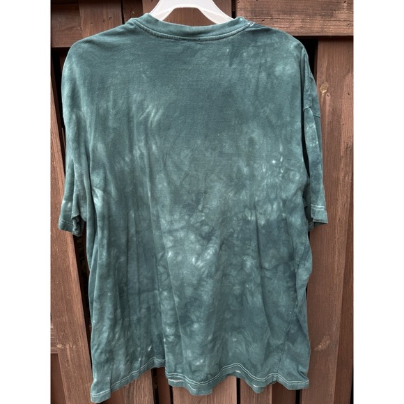 Vintage Liquid Blue Shirt Wolf Nature Men's 4XL Tie Dye Teal - Picture 6 of 6